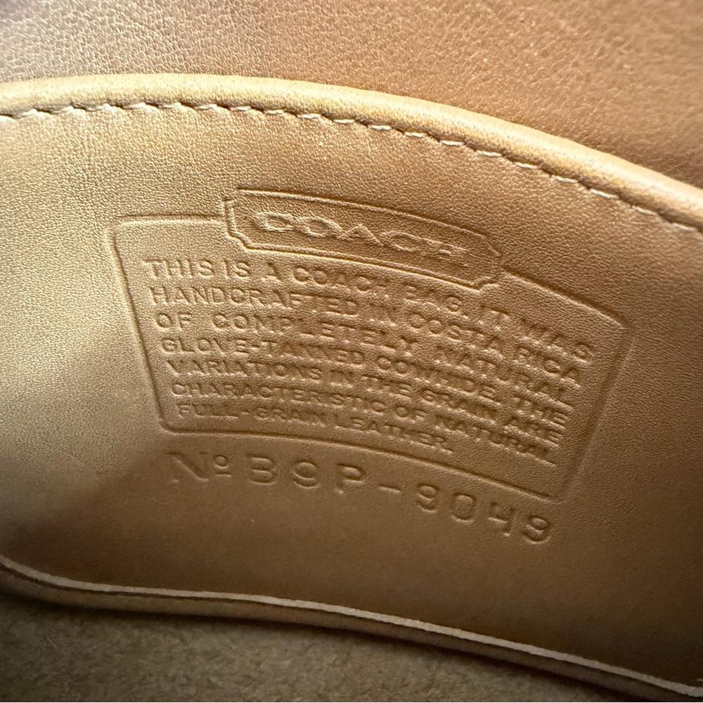 Vintage Coach Camel Tan Tango Crossbody Bag 9049 - Picture 8 of 11